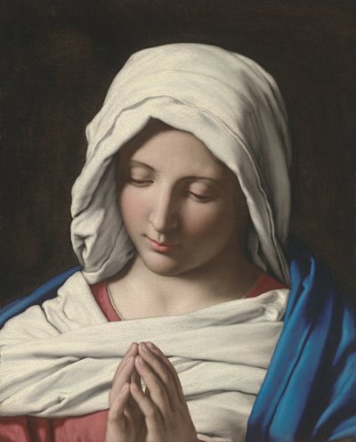 Madonna in Prayer by Giovanni Battista Salvi da Sassoferrato